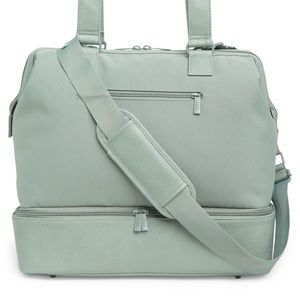 BEIS Slate Blue Mini Weekender NWT